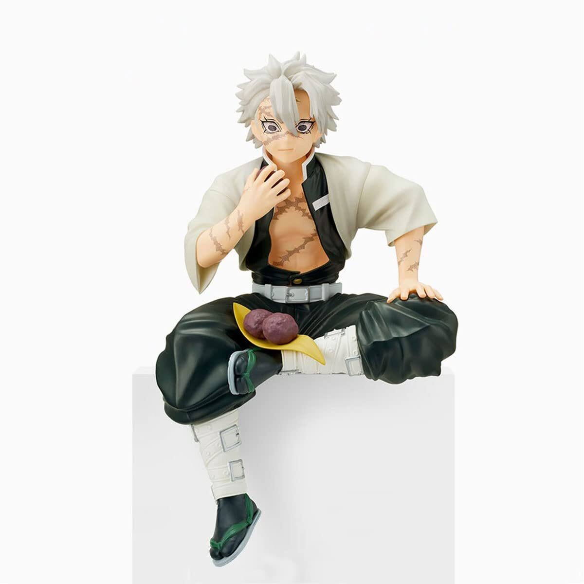 Demon Slayer Anime Action Figure Shinazugawa Sanemi Eat Rice Balls 5.1 Inch