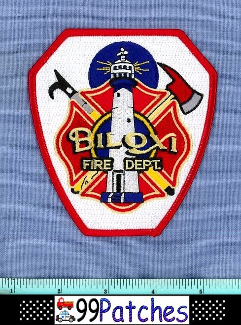 BILOXI MISSISSIPPI Fire Rescue EMS Patch LIGHTHOUSE PIKE AX 9I