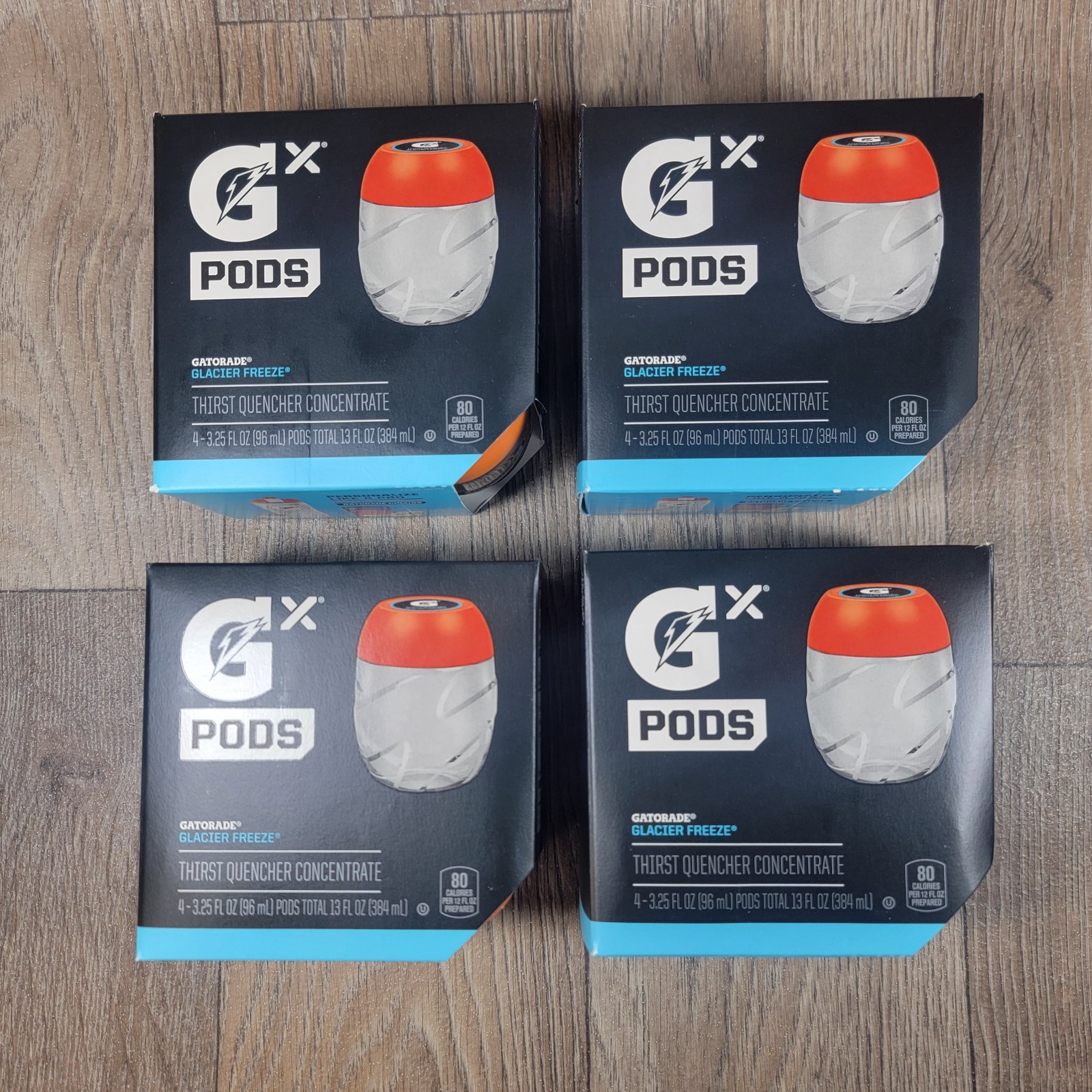 4x Gatorade GX Pods Lot of (4) 4 Packs of Glacier Freeze Cherry 01/26