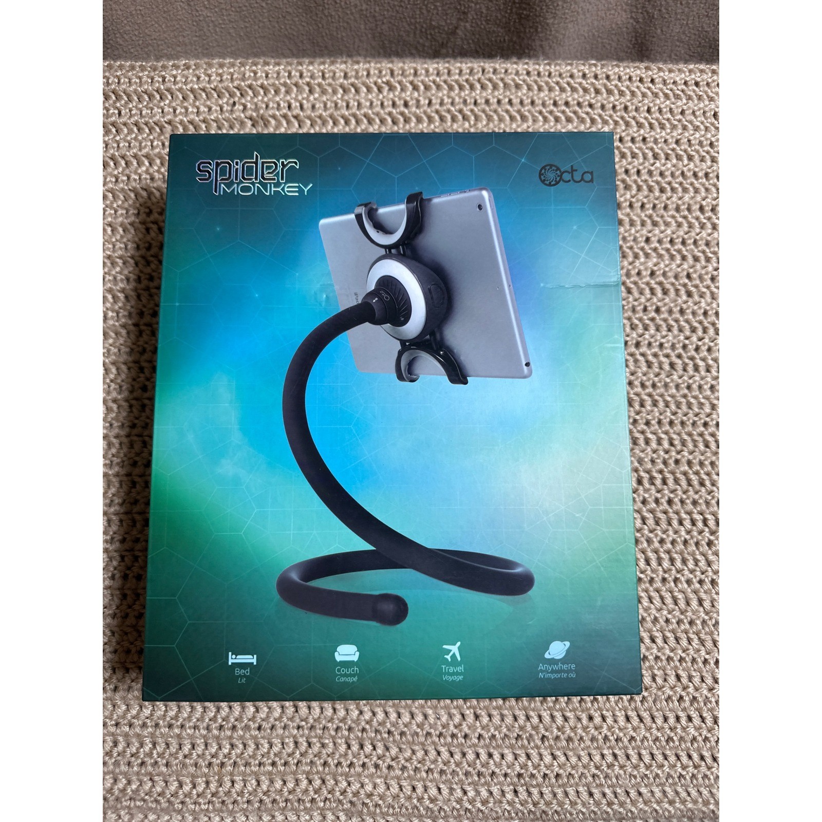 Octa Spider Monkey Universal Flexible Tablet Stand iPad E-Reader Mount Black