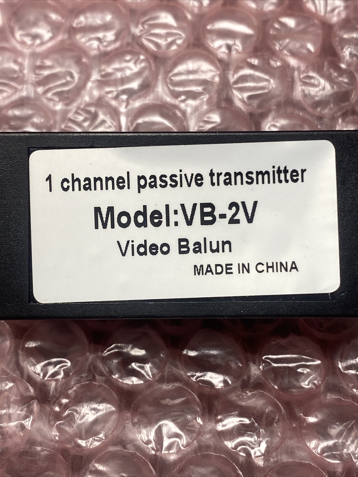 New 2pc, 1Channel Passive Video Balun Transmitter, Model VB-2V