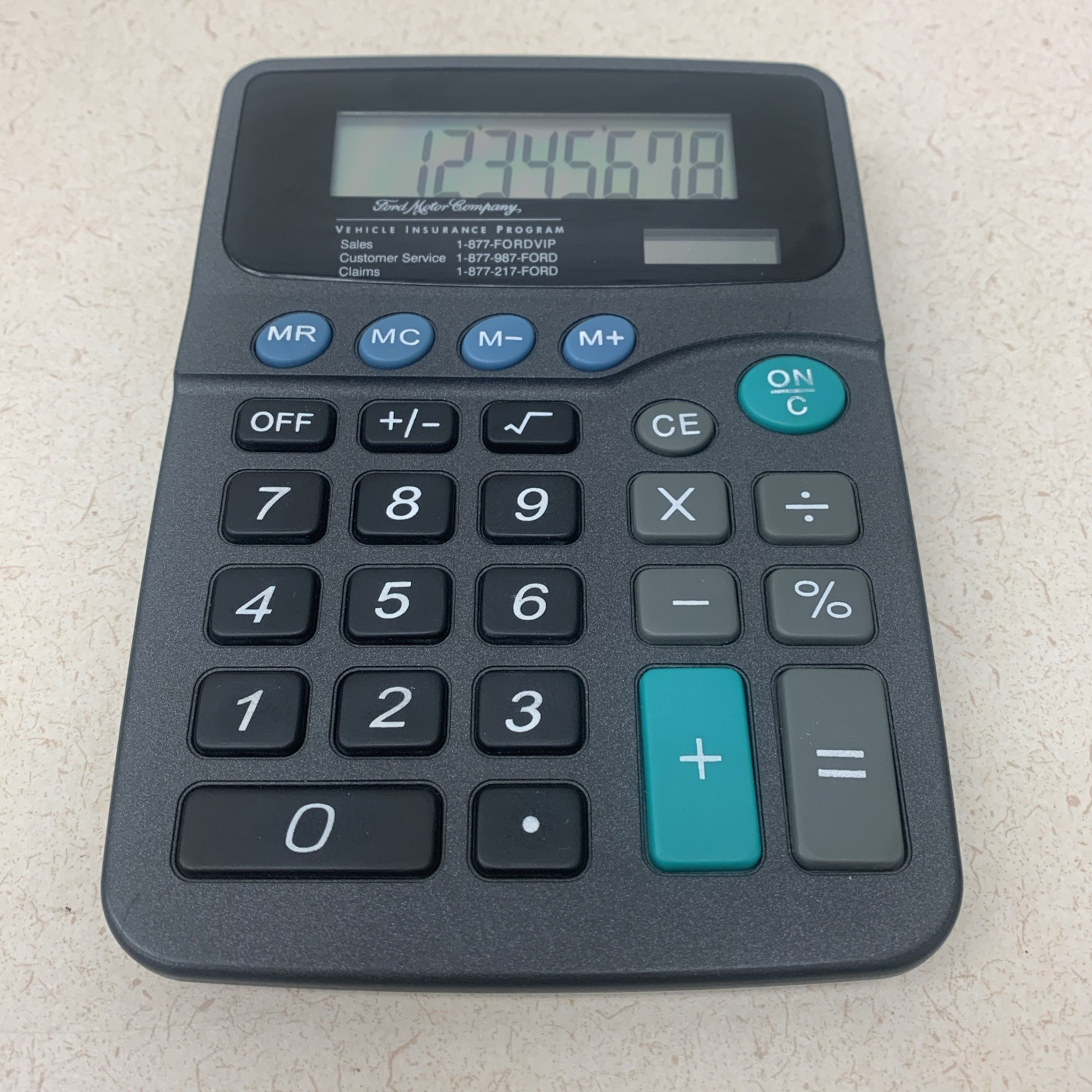 Ford Motor Company Calculator Vehicle Insurance Program SolarTested Working RARE