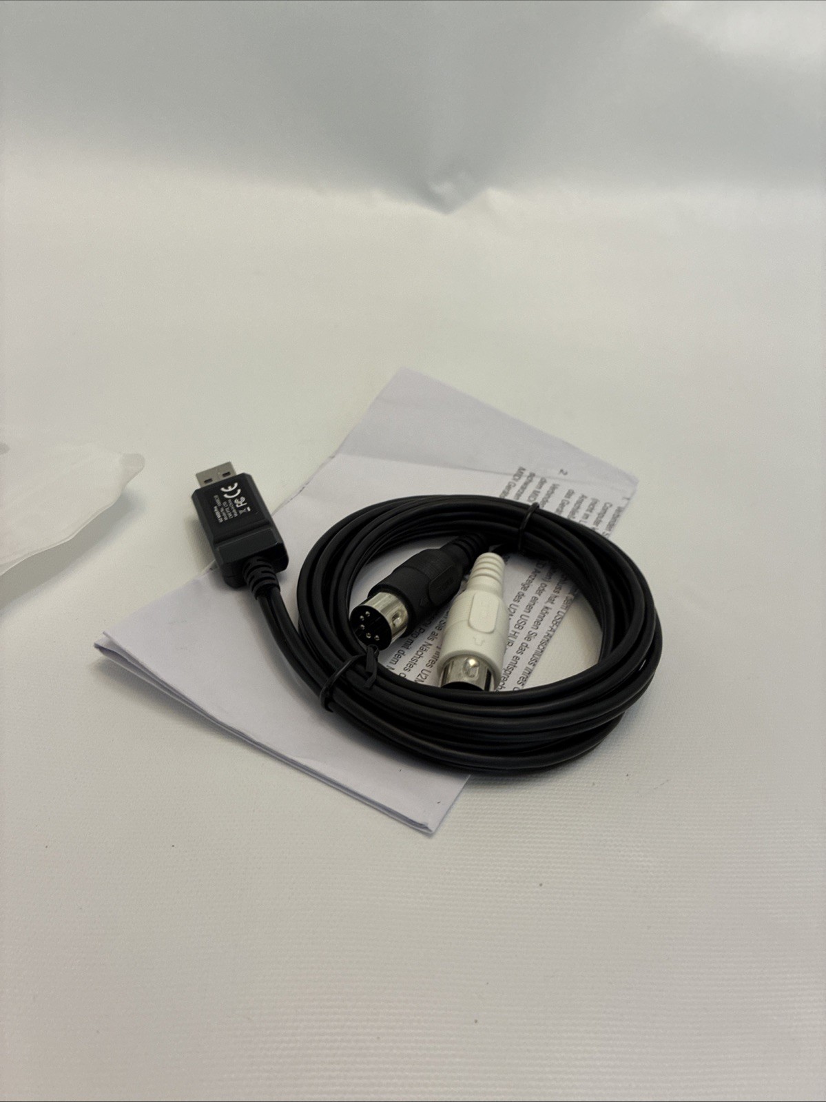 USB MIDI Cable 6.5ft - High-Speed Plug Play Interface for Instruments