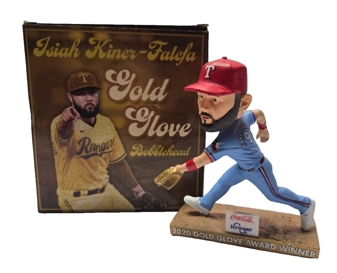 ISAIAH KINER-FALEFA TEXAS RANGERS BOBBLEHEAD "Gold Glove Award Winner" 2020