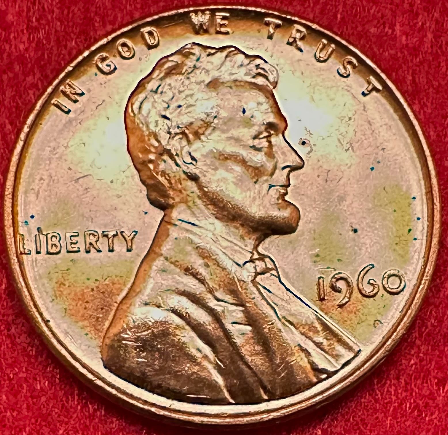 1960 - P PHILADELPHIA MINT UNCIRCULATED LARGE DATE LINCOLN MEMORIAL PENNY