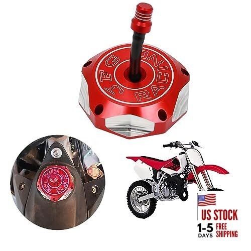 Dirt Bike Gas Fuel Tank Cap CNC for XR50 XR70 XR80 XR100 CRF150R CRF230F red