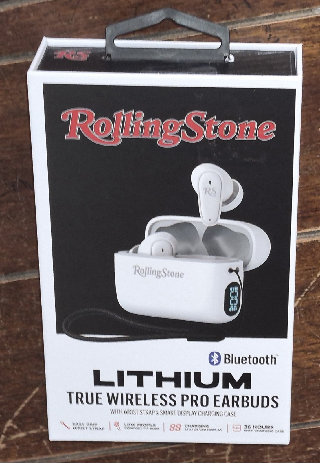 Rolling Stones Lithium True Wireless Pro Earbuds with Carrying Case #RS-TW03WH