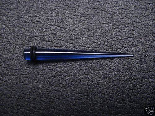 Body Piercing Taper 6g Acrylic 6 gauge BLUE expander