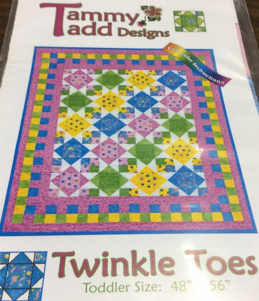 TAMMY TADD DESIGNS QUILTING PATTERN #120 TWINKLE TOES TODDLER SIZE