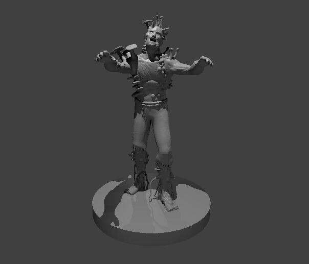 Fungal Zombie Monster Manual 28mm Scale DND D&D Tabletop Mini