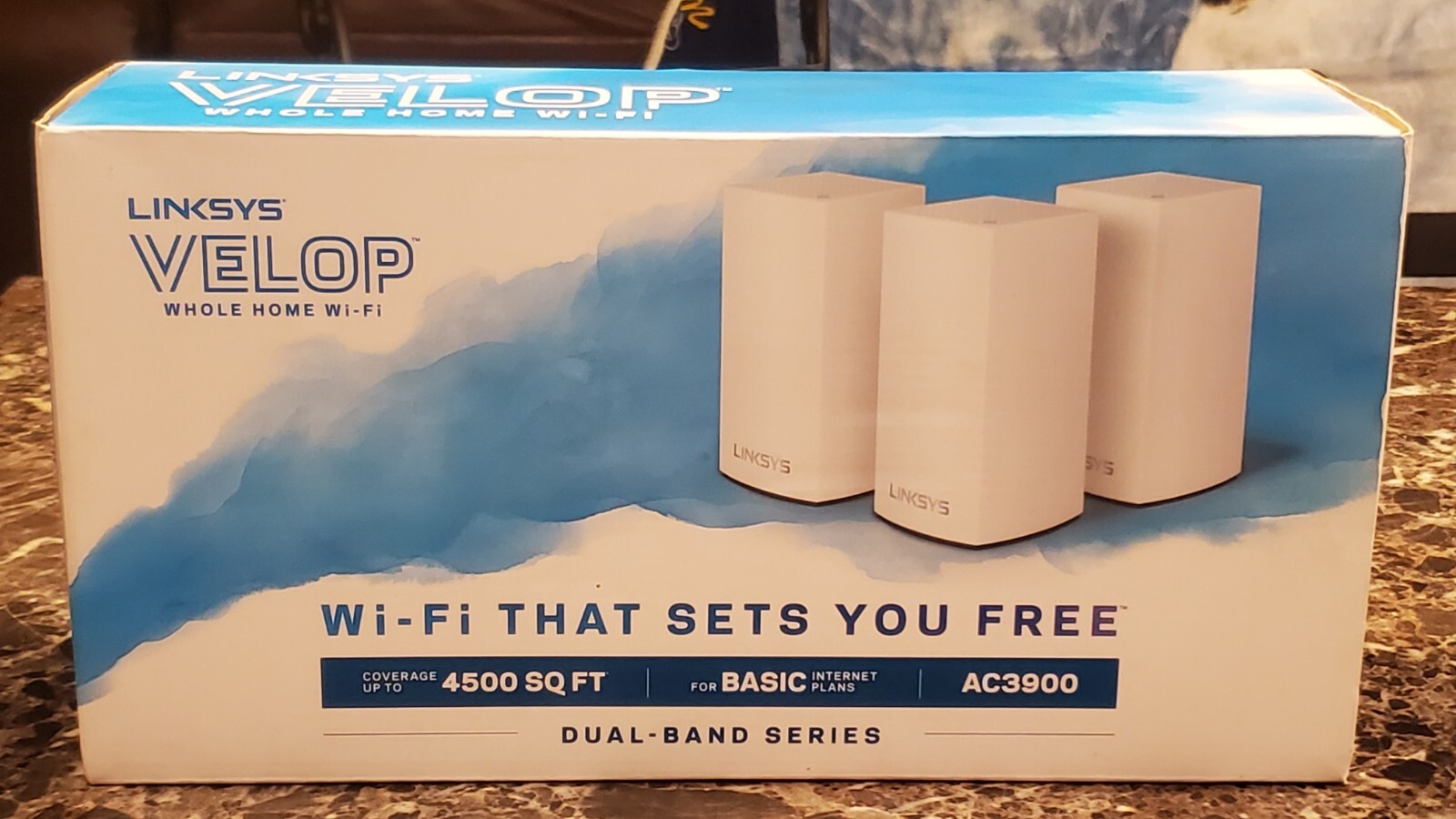 Brand New !Linksys VELOP 3 Set 4500 Sq Ft AC3900 Dual Band Intelligent WiFi