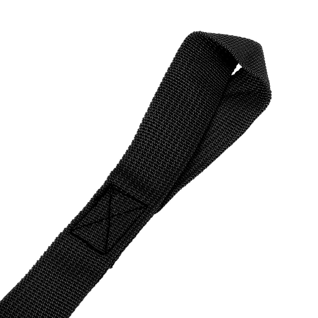 SIX Black 2.5 x 20.5cm Cargo Belt Loop Tie Down Strap for Motorcycle