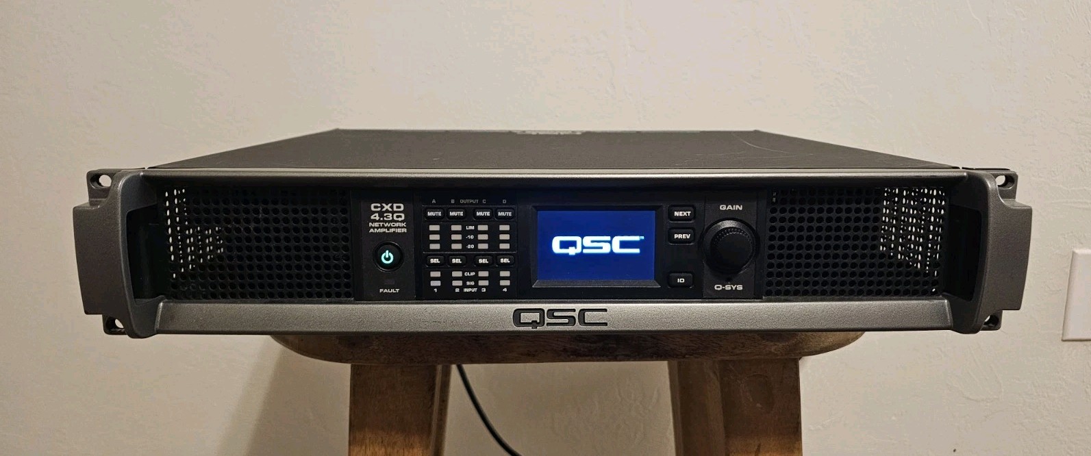 QSC CXD 4.3Q 4 Channel Network Processing Amplifier Factory Reset Model CXD4.3Q
