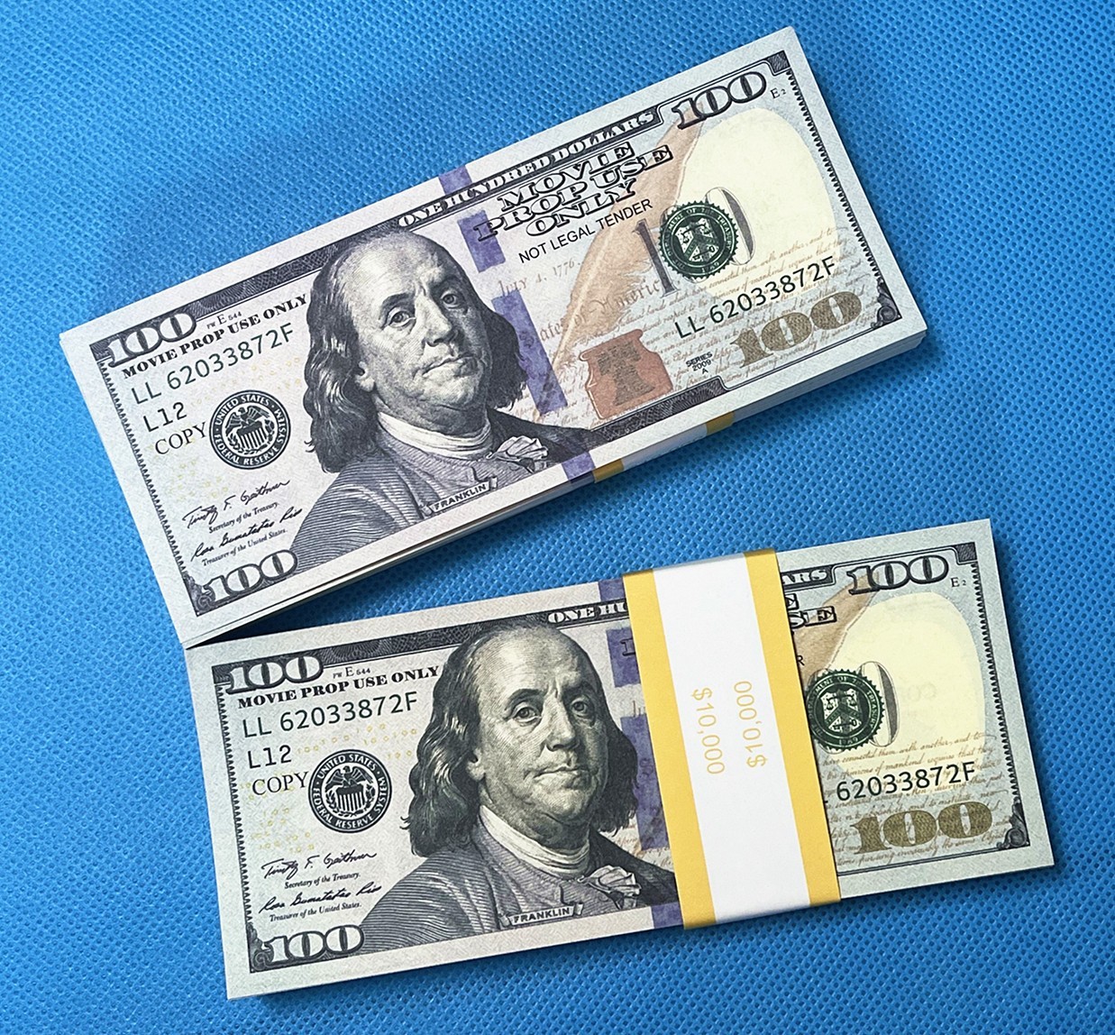 500 Pieces $100 bills Replica Money Prop for Pranks and Movie Production,Parties