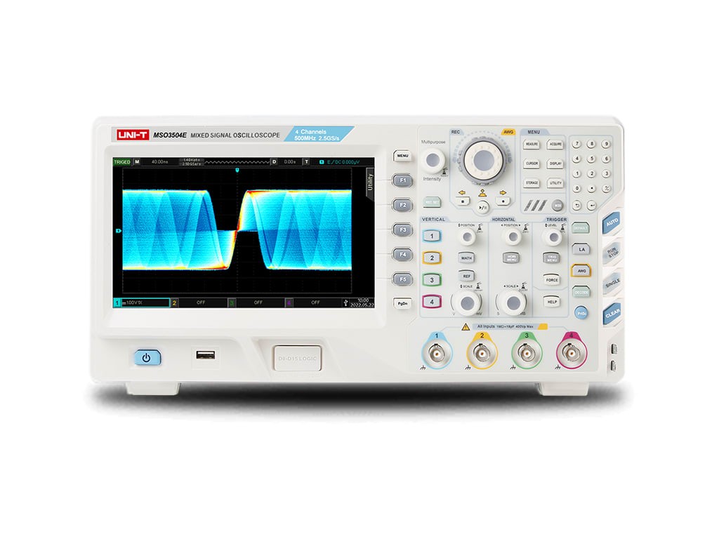 UNI-T MSO3504E - Mixed Signal Oscilloscope (4 Analog Channels / 500 MHz)
