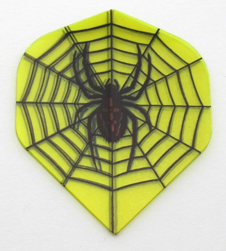 BLACK WIDOW Standard Dart Flights 8 sets (24 flights) - 75 Micron w/tracking