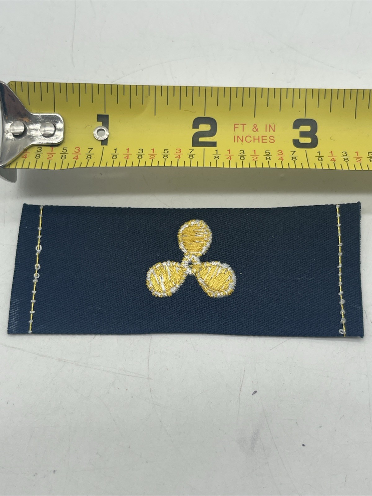 U.S. Military Navy Naval Engineer Collar Device Patch Embroidered Cloth