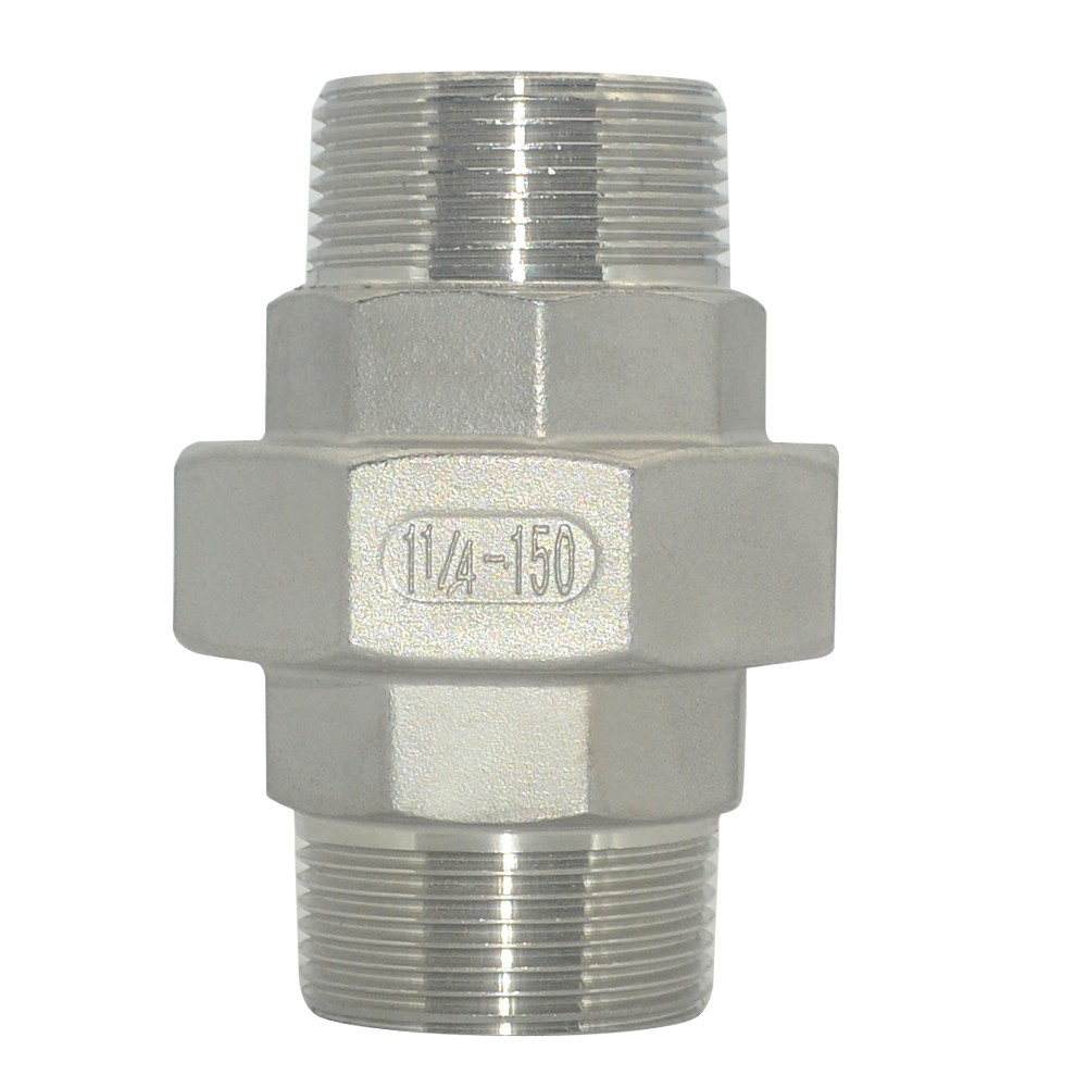 1.25" inch NPT male thread Union split Coupling Pipe Fitting stainless steel 304