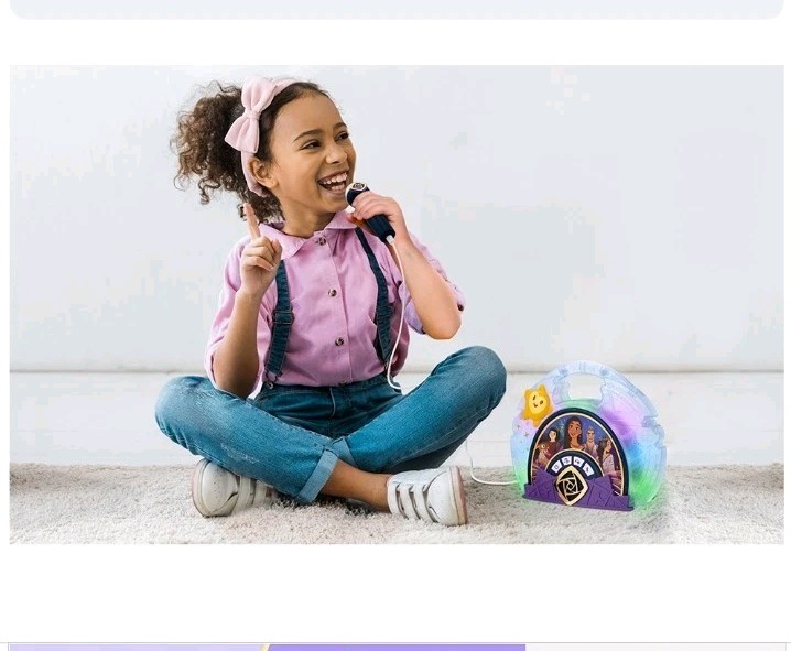 Disney WISH Asha Sing-Along Boombox Bluetooth Real Working Mic✅️ ✨️Wish♻️