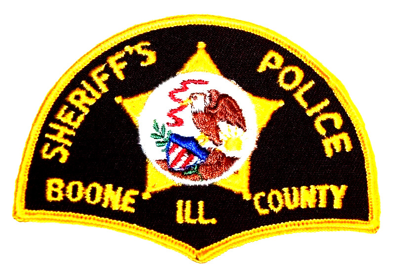 BOONE COUNTY – SHERIFFS POLICE - ILLINOIS Sheriff Police Patch STATE SEAL EAGLE