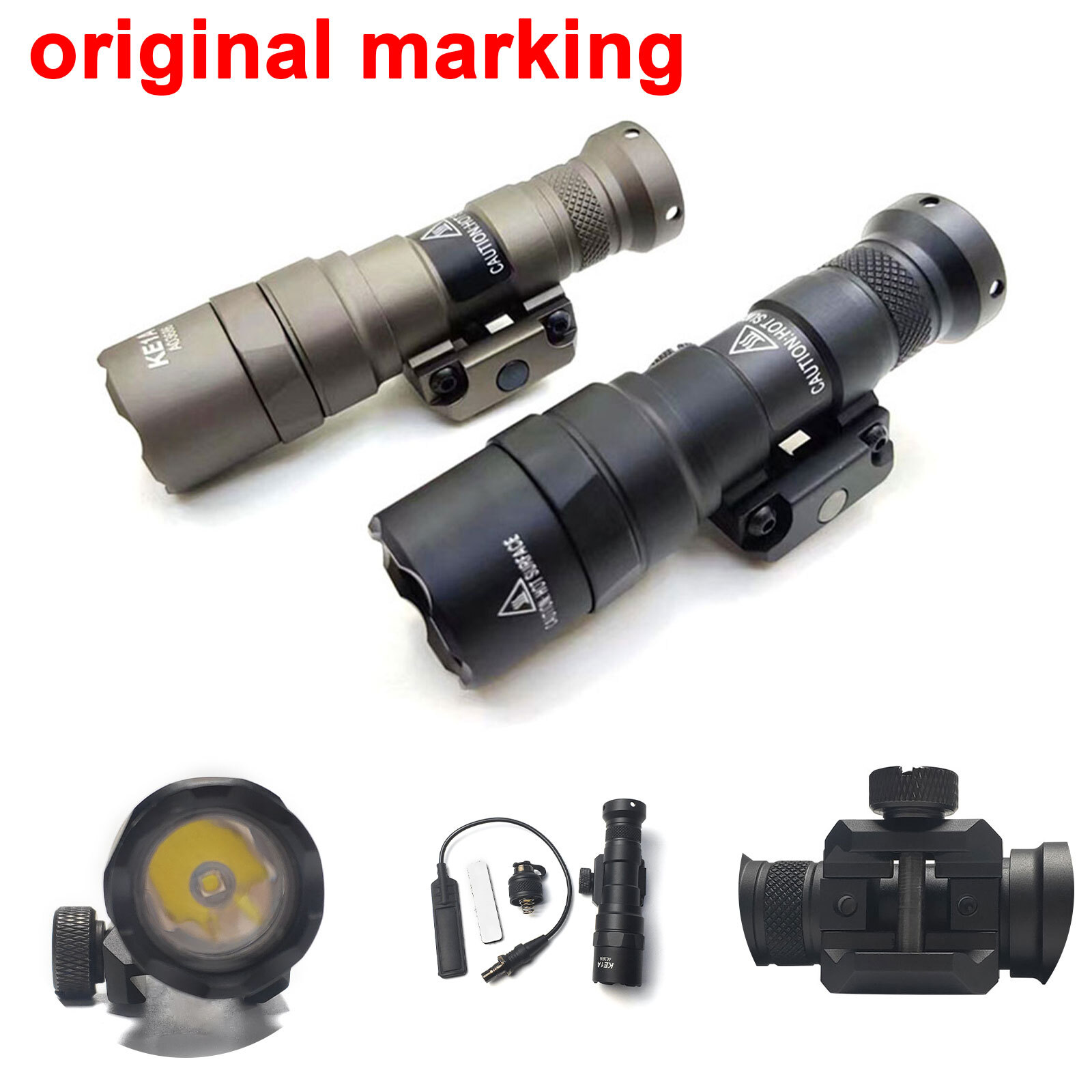 For M300B Tactical Weapon White Light LED Flashlight w/ Remote Switch Airsoft