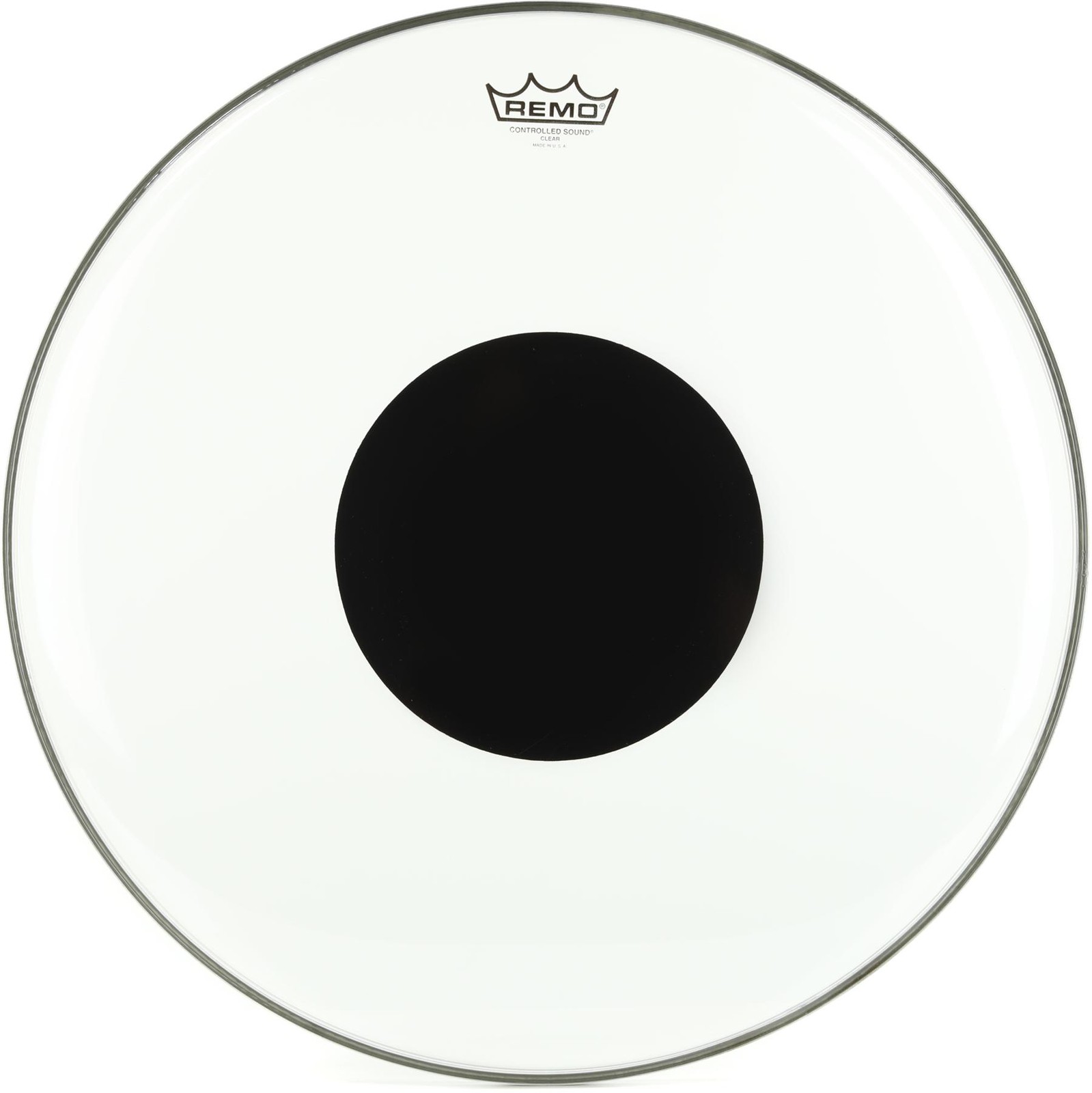 Remo Controlled Sound Clear Drumhead - 20 inch - with Black Dot