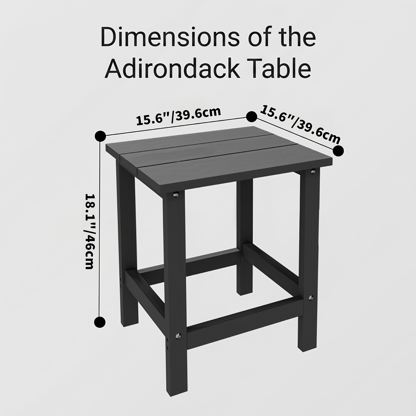 LEASBAR Adirondack Outdoor Side Table
