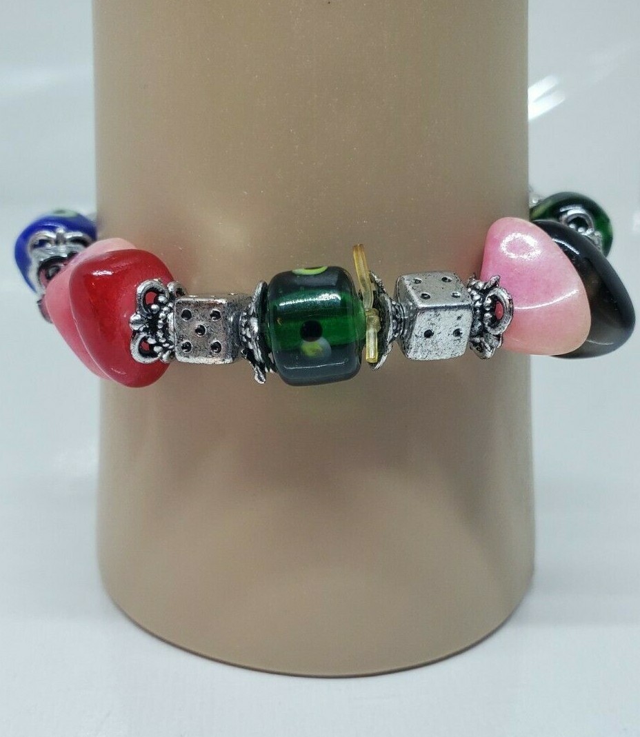 Colorful Multistone Stretch Bracelet
