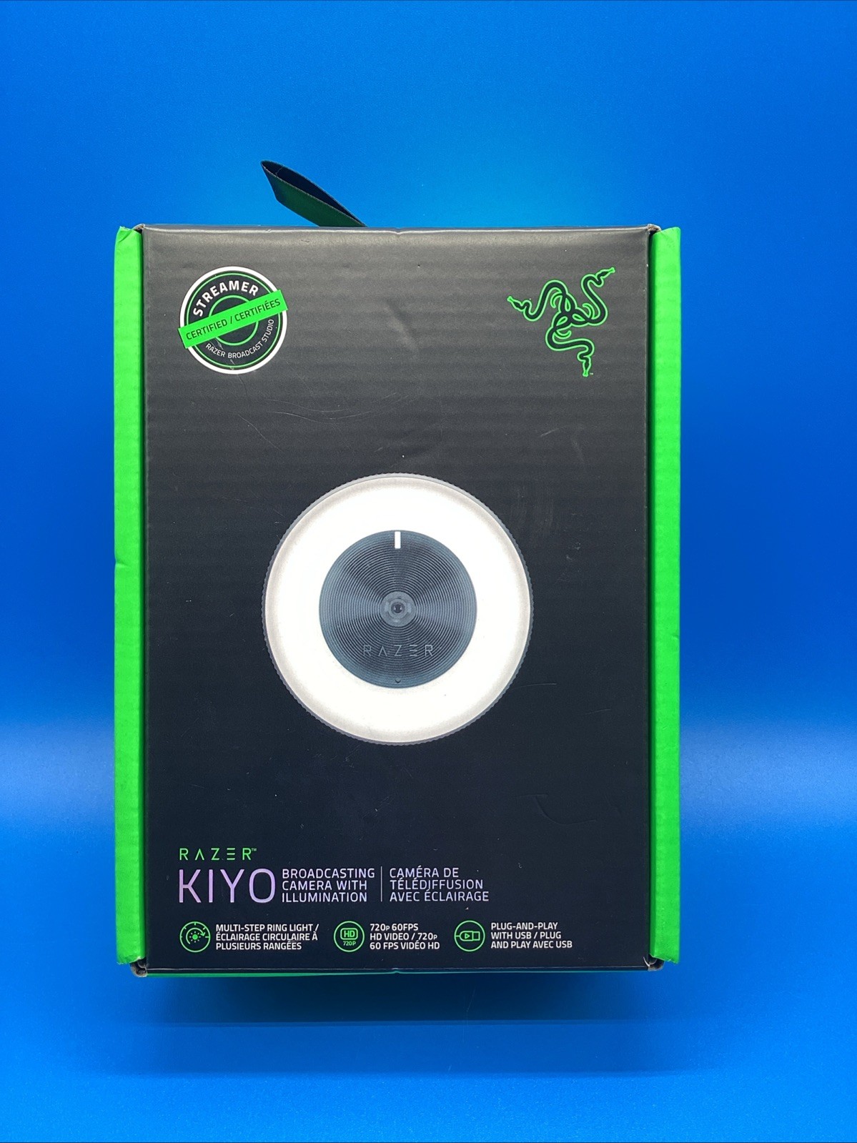 NEW Razor Kilo Streaming Webcam With Built-In Ring Light 1080p 30FPS /720p 60fps
