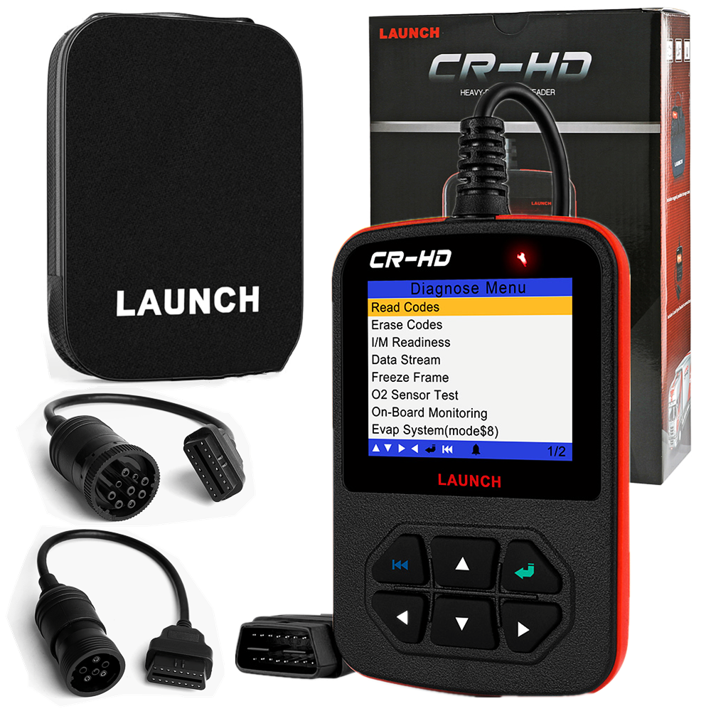 LAUNCH SCANNER CR-HD HEAVY DUTY TRUCK DIAGNOSTIC TOOL OBD2 CODE READER 6&9PIN