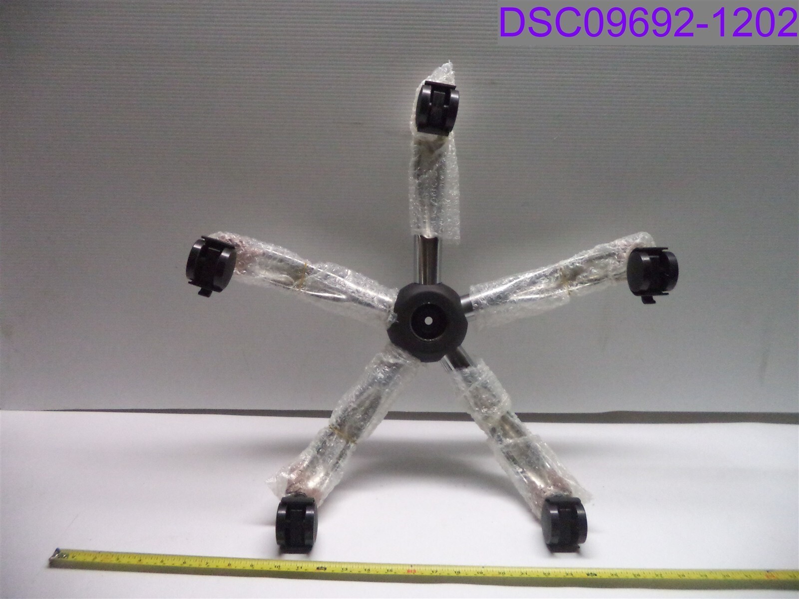 Office Chair Base Replacement 5 Arms Chrome Plated Stands 6-1/4" Tall