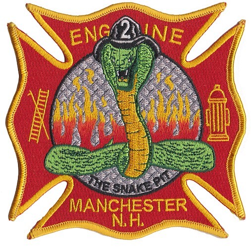 Manchester, NH Engine 2 The Snake Pit NEW - Fire Patch 5"
