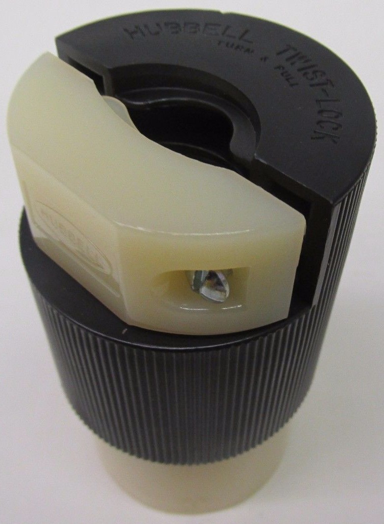New Hubbell ONE 2433 Twist-Lock Connector Body 3 Pole 4-Wire 20A 480V 42245WVS