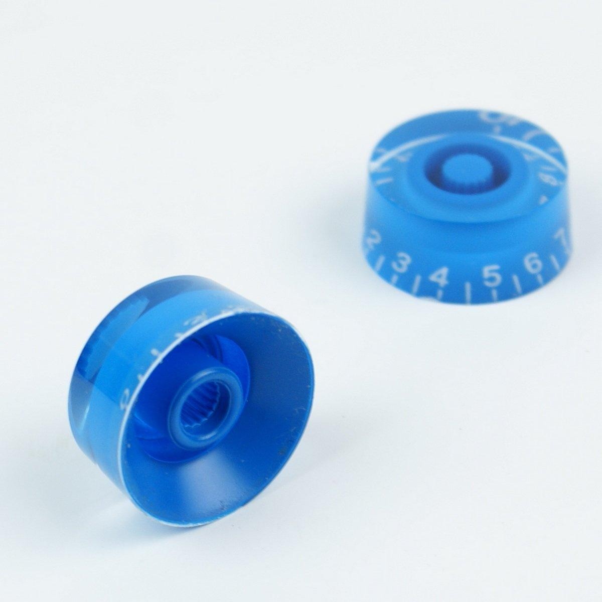 (F45) set of 2 LP style Guitar Speed Knobs,BLUE