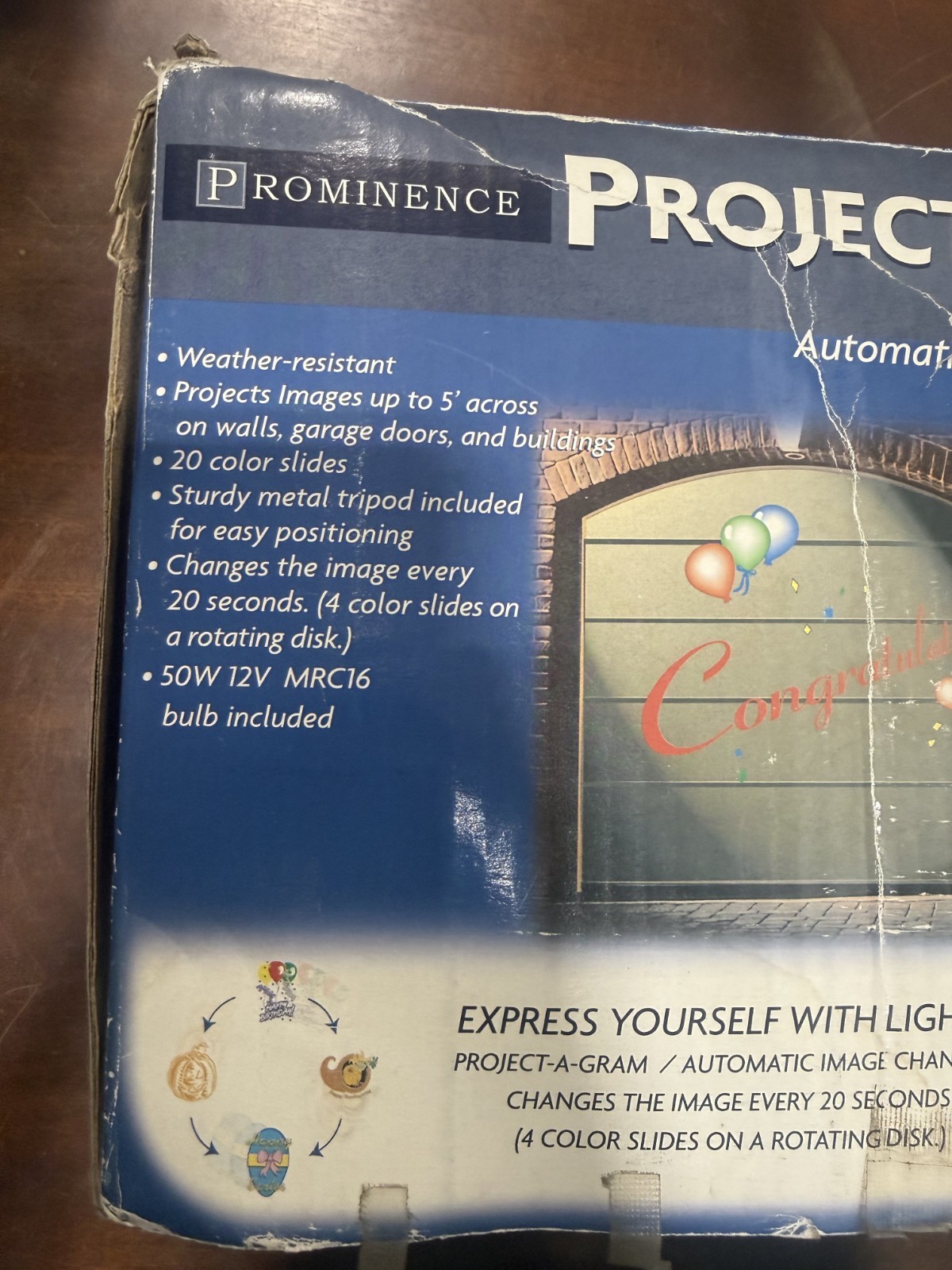 OUTDOOR PROJECTOR PROJECT-A-GRAM Automatic Image Changer Weather Resistant