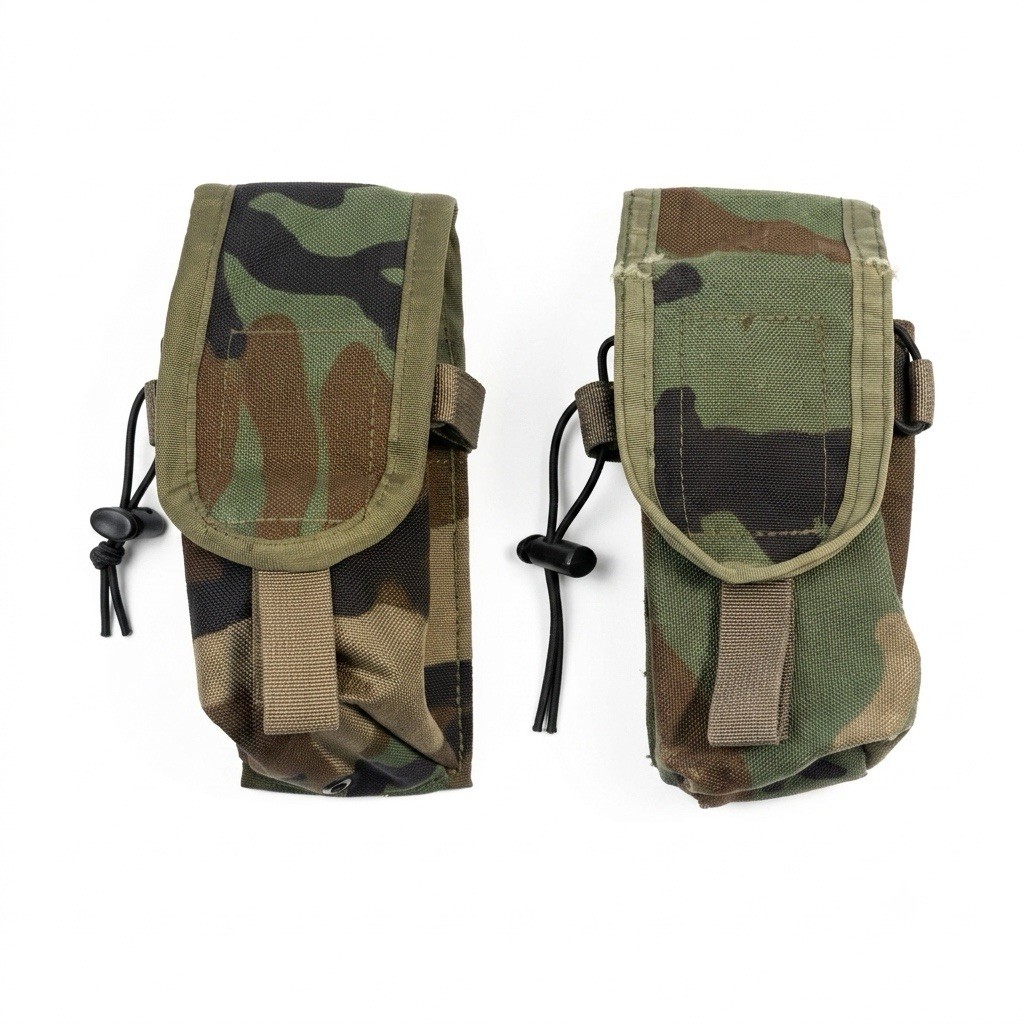 2x Tactical Tailor M81 Woodland Triple Magazine Pouches 5.56/7.62 OLDGEN MALICE