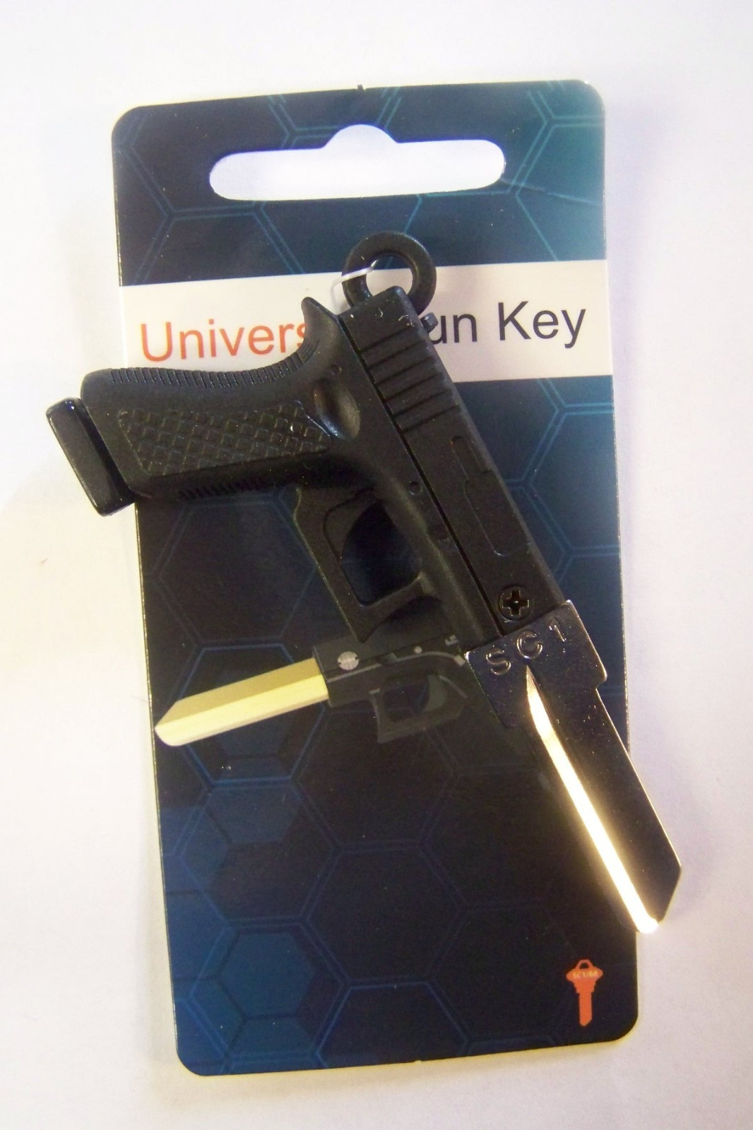 3D Gun Schlage SC1 house key blank.