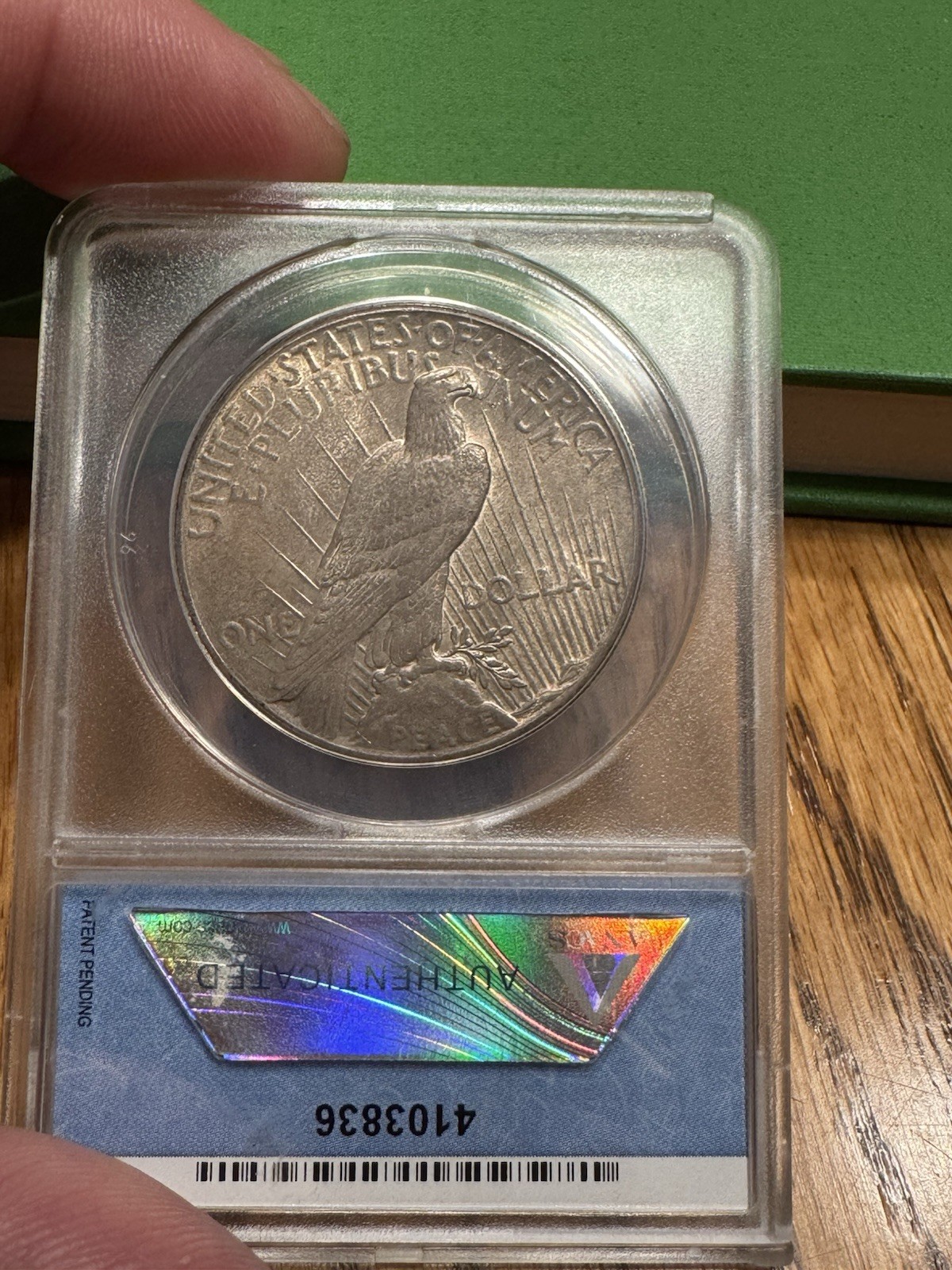 1928 Peace Silver Dollar ANACS MS61 Graded Old Holder