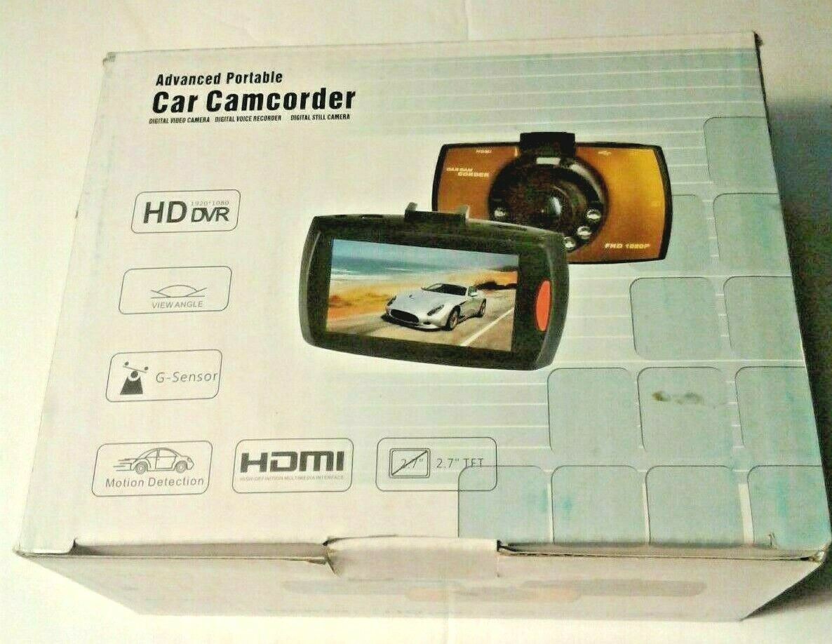 Dash Cam Advanced Portable Car Camcorder With “G Sensor”  OPEN BOX