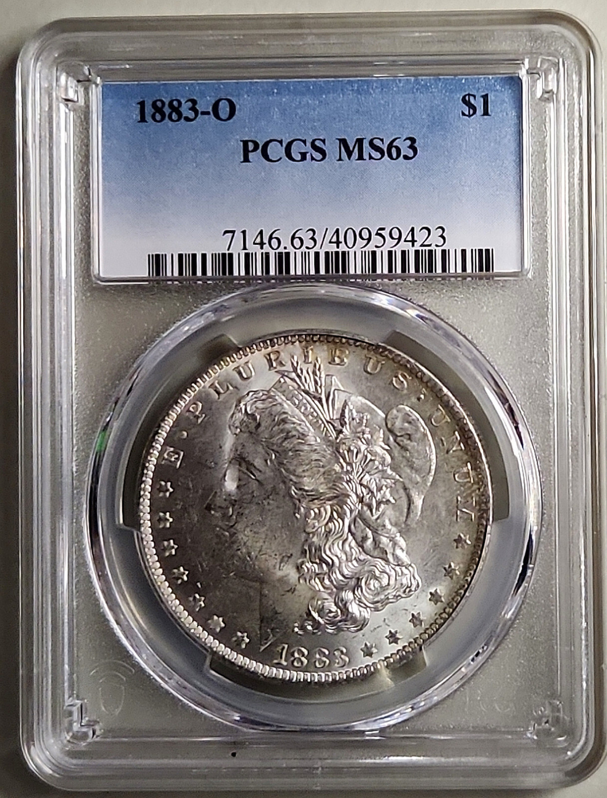 1883 O Morgan Silver Dollar PCGS MS63