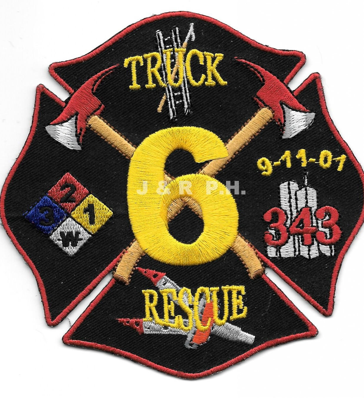 Needham  Truck-6 / Rescue-6, Texas  (4.5" x 4.5" size) fire patch