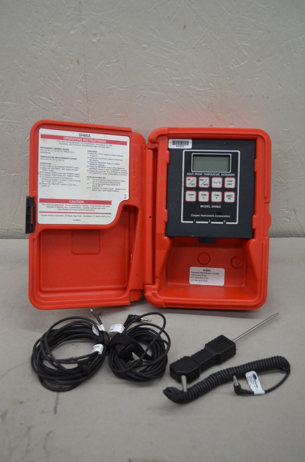 Cooper Atkins SH66A 3 Zone Temperature Thermistor Thermometer Unit 1