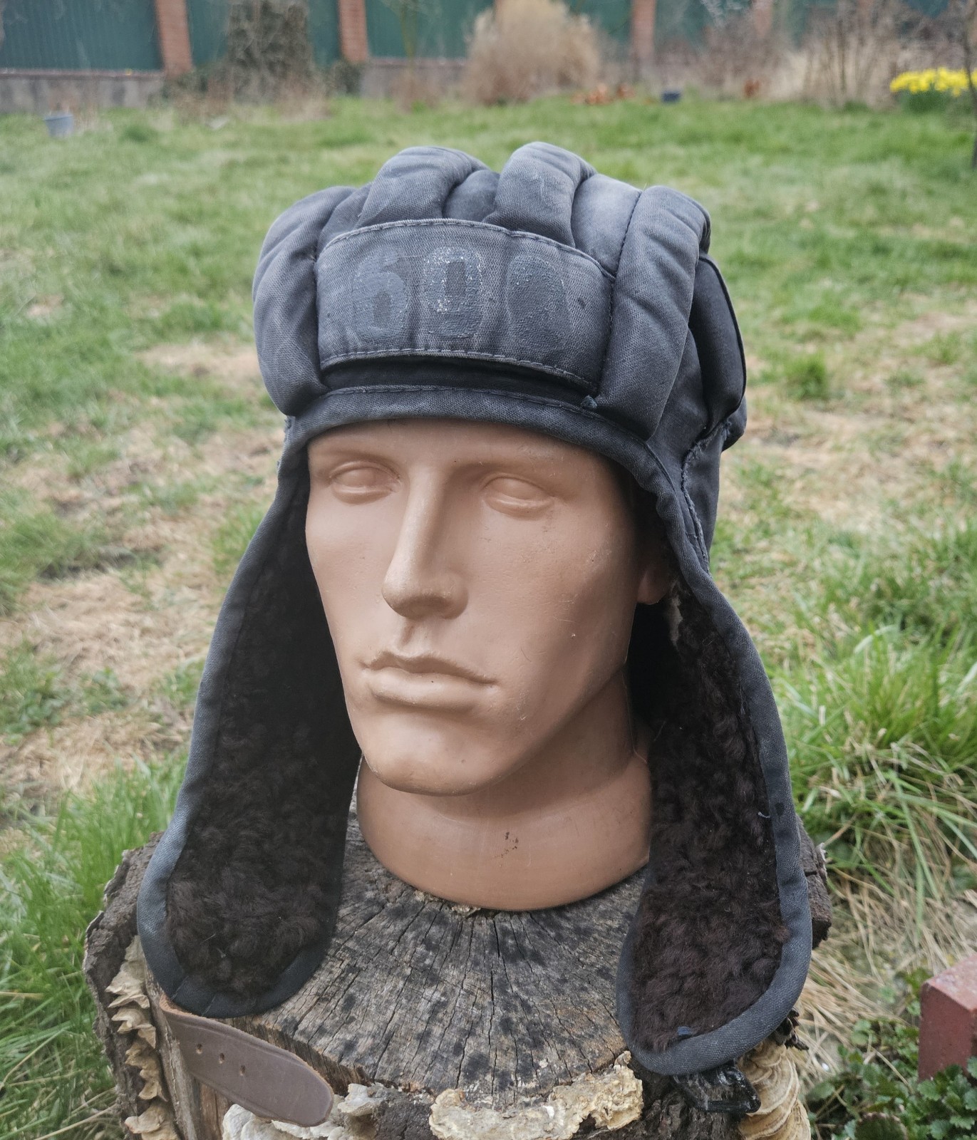 Original Military Russian Ukraine Army Winter Tankman Hat Tank HeImet USSR