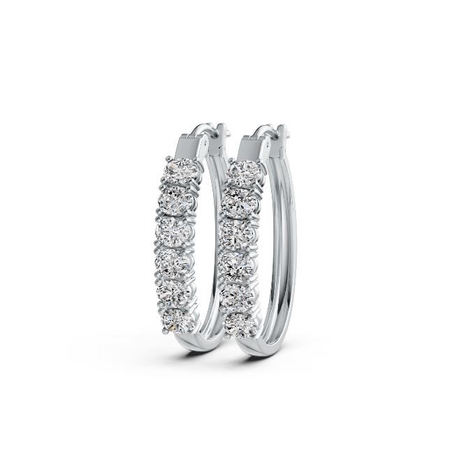 Sterling Silver Semi Mount Earrings Setting Oval OV 5X4mm