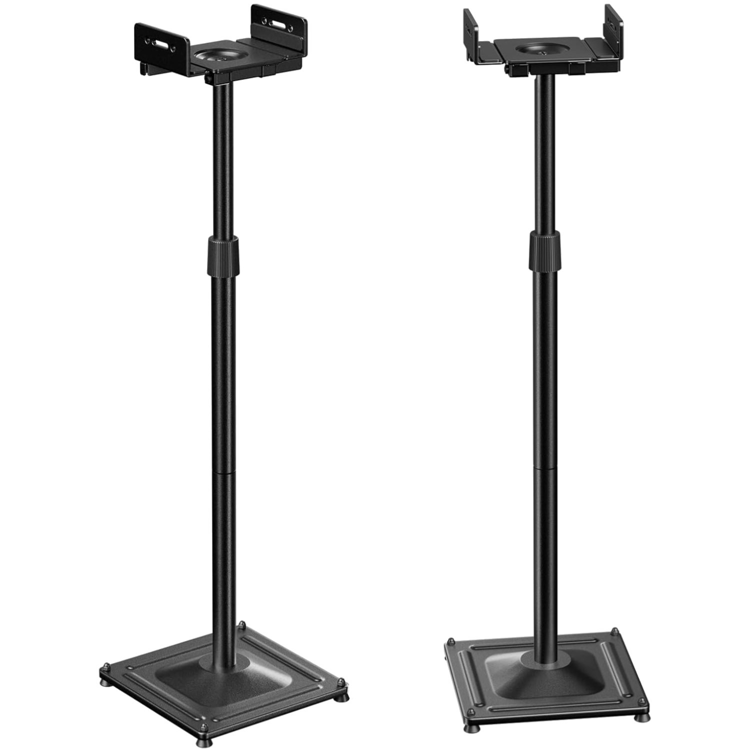 Surround Sound Speaker Stands - Height Adjustable with Non-Slip Pads