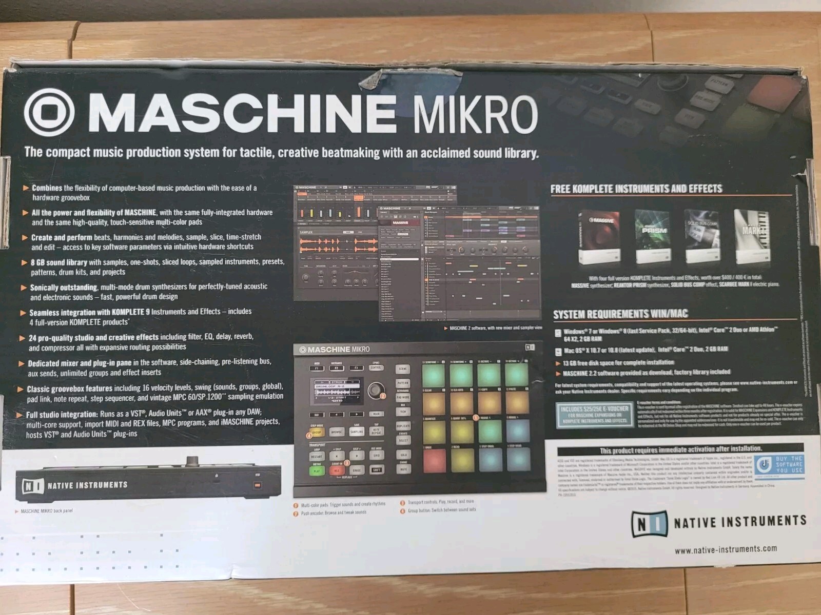 MASCHINE MIRKO Groove Production Studio Native Instruments **COMPLETE