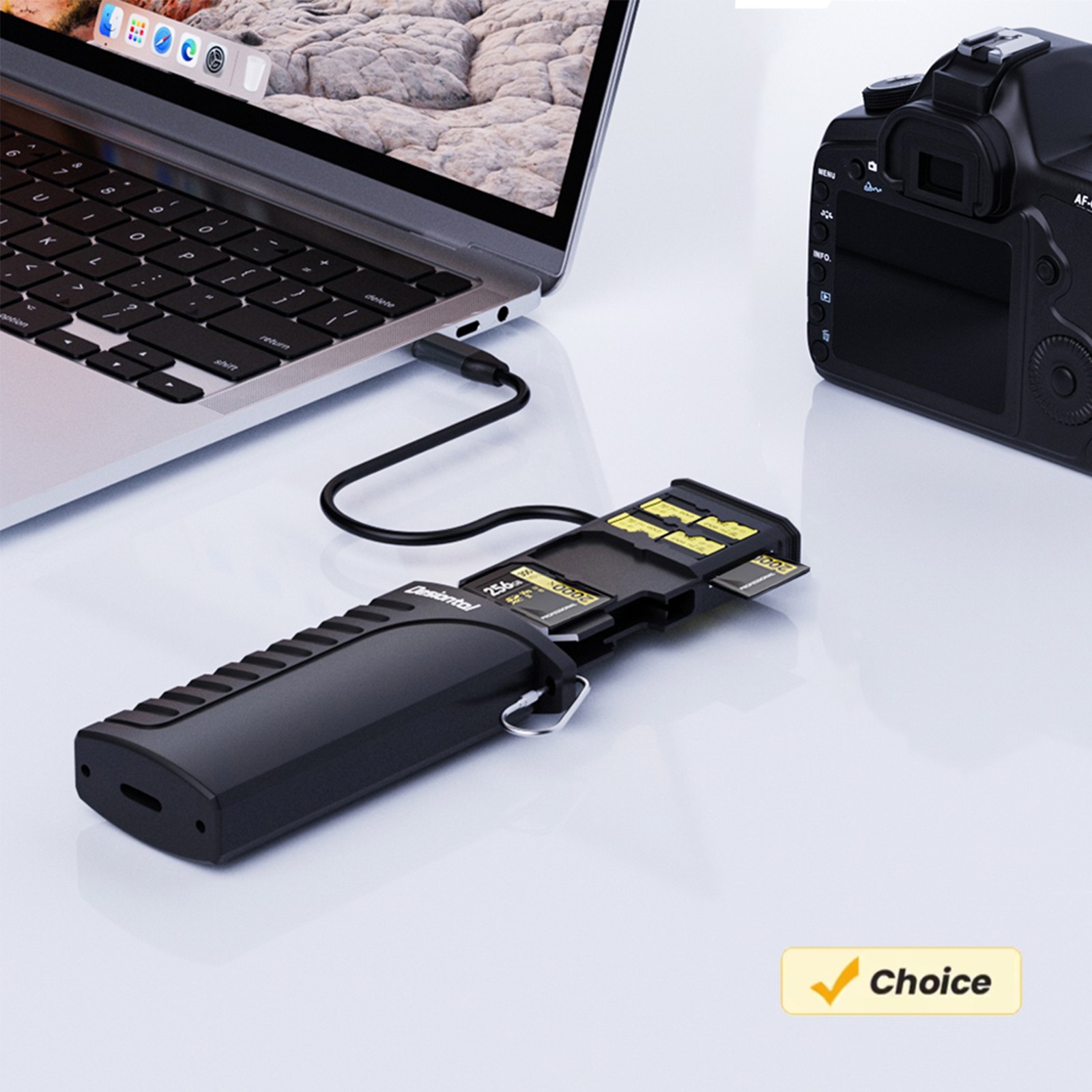 High-Speed SD Card Reader Type-C USB 3.1 Interface SD TF SIM Card Holder Case US