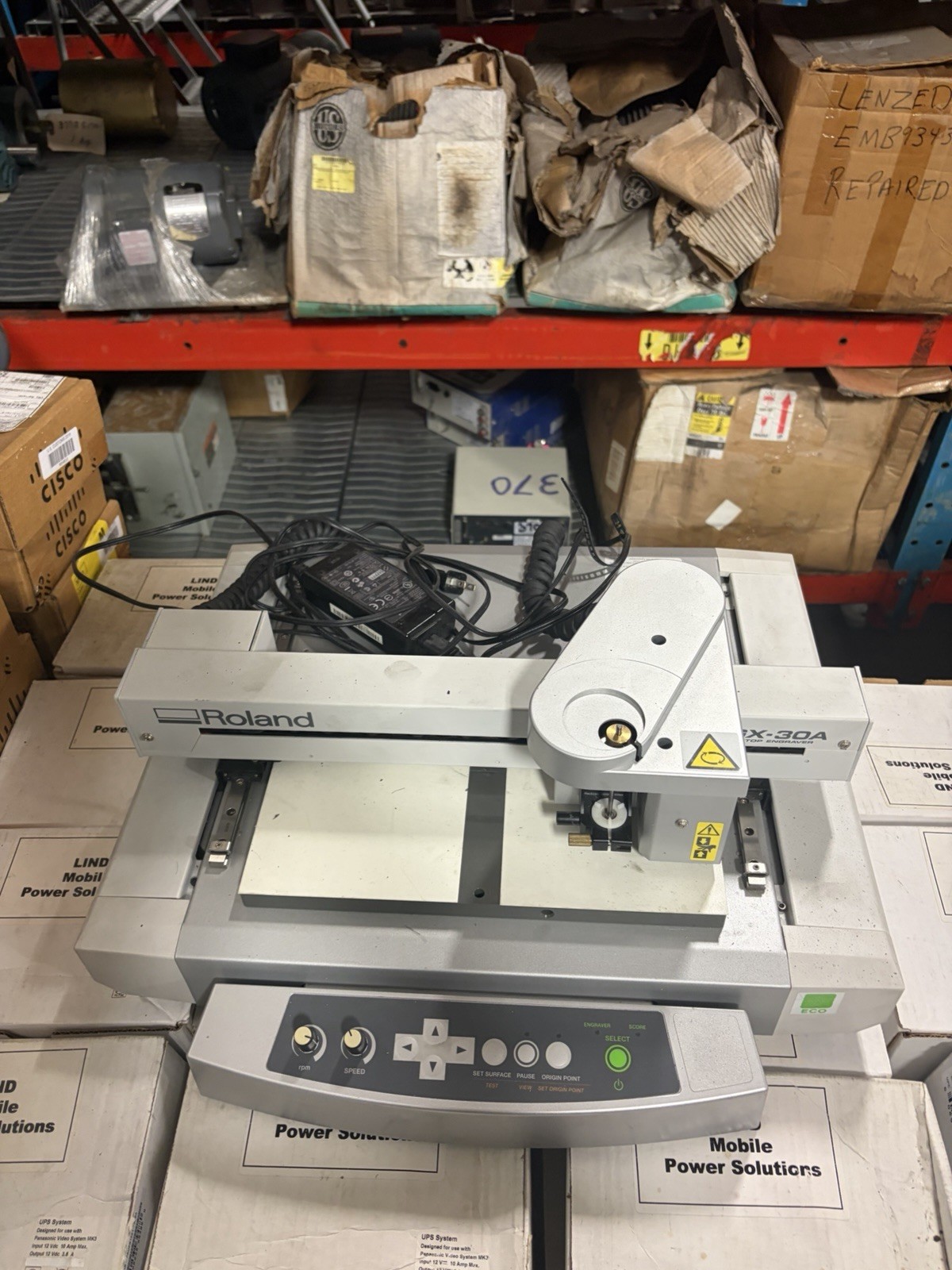 ROLAND EGX-30A DESKTOP ROTARY ENGRAVER USED
