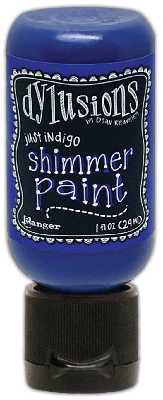 Dylusions Shimmer Paint 1oz-Just Indigo