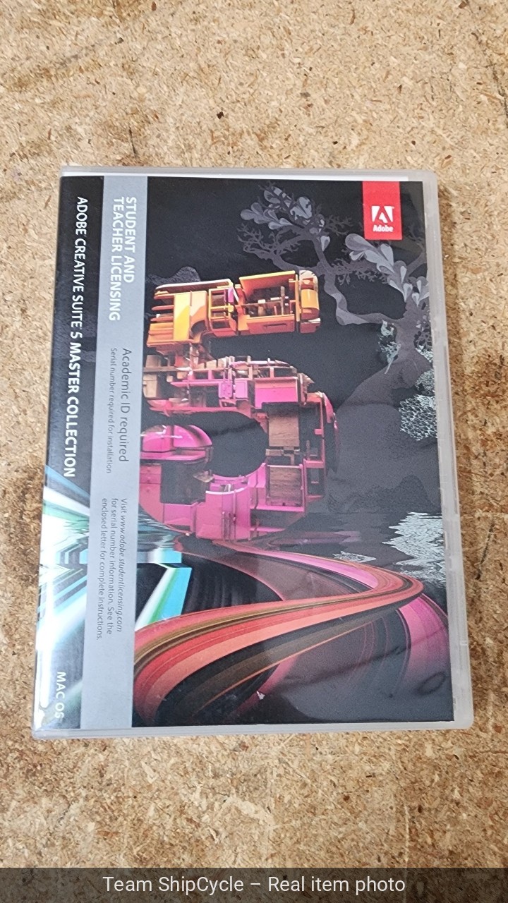 Adobe Creative Suite 5 Master Collection CS5 Student Teacher Mac 4Disc S G2U